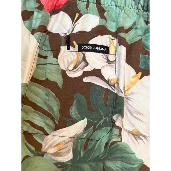 Dolce & Gabbana Floral Print Mid-Length Men’s Swim Shorts US Size S - Picture 5 of 16